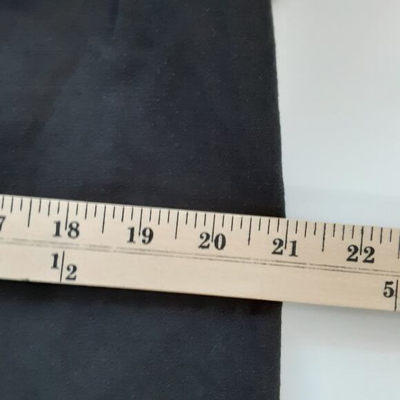 Vintage 80s Black Sheath Dress Linen Blend Maxi Dress Womens 12P Choir Orchestra - Picture 11 of 11